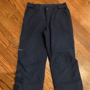 Marmot kids navy insulated snow/ski pant - size 8-10